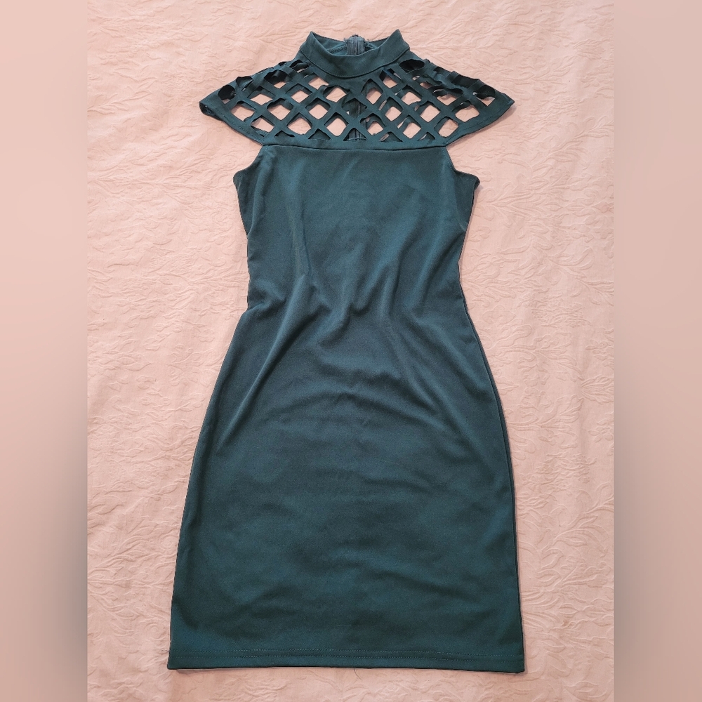 Elegant Teal Women's Dress